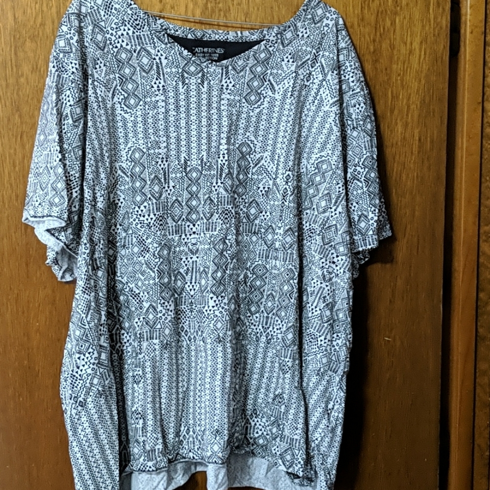 Shirt black and white